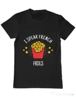 Tricou ADLER barbat I speak french Negru