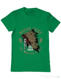 Tricou ADLER barbat Native pride Verde mediu