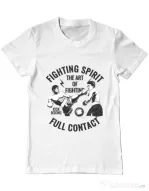 Tricou ADLER barbat Kick boxing Alb