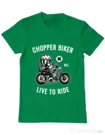 Tricou ADLER barbat Chopper biker Verde mediu