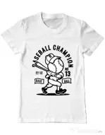 Tricou ADLER barbat Baseball Champion Alb