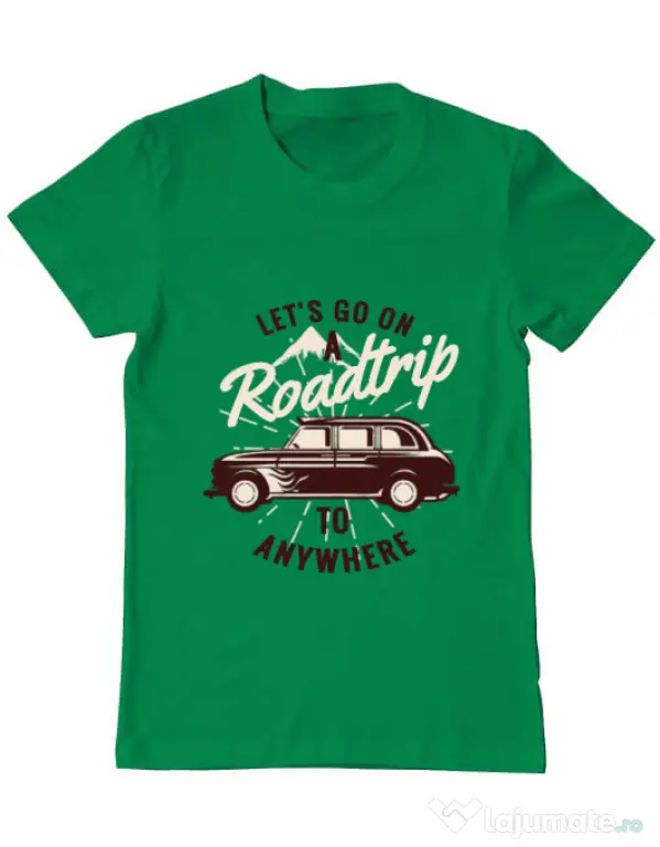 Tricou ADLER barbat Roadtrip Verde mediu