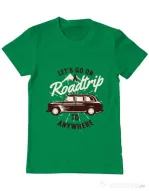 Tricou ADLER barbat Roadtrip Verde mediu