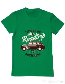 Tricou ADLER barbat Roadtrip Verde mediu
