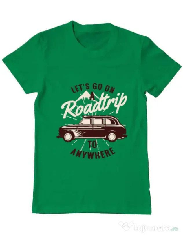 Tricou ADLER barbat Roadtrip Verde mediu
