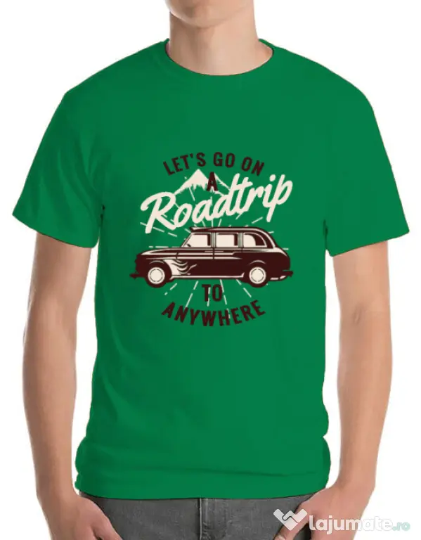 Tricou ADLER barbat Roadtrip Verde mediu