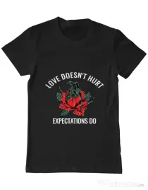 Tricou ADLER barbat Love doesn’t hurt Negru