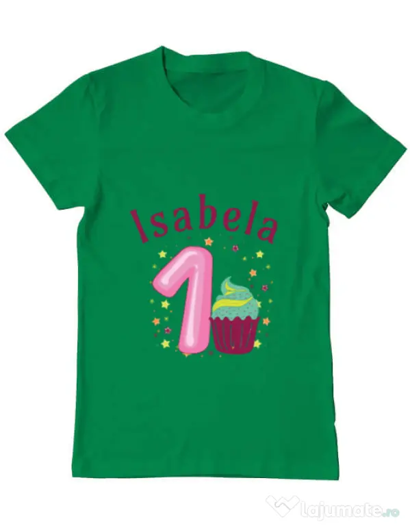 Tricou ADLER barbat First Birthday Verde mediu