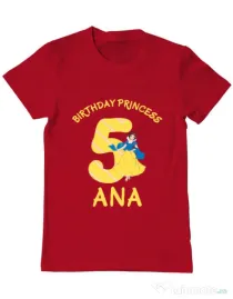 Tricou ADLER barbat Birthday Princess Rosu