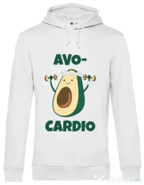 Hoodie barbat cu gluga Avo-cardio Alb