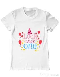 Tricou ADLER barbat Baby birthday Alb
