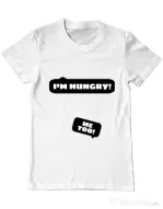 Tricou ADLER barbat Hungry Mommy Alb