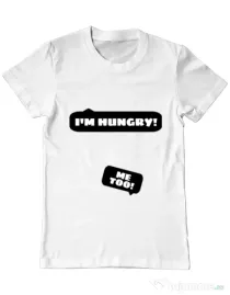 Tricou ADLER barbat Hungry Mommy Alb