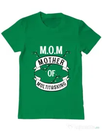 Tricou ADLER barbat Mother of multitasking Verde mediu