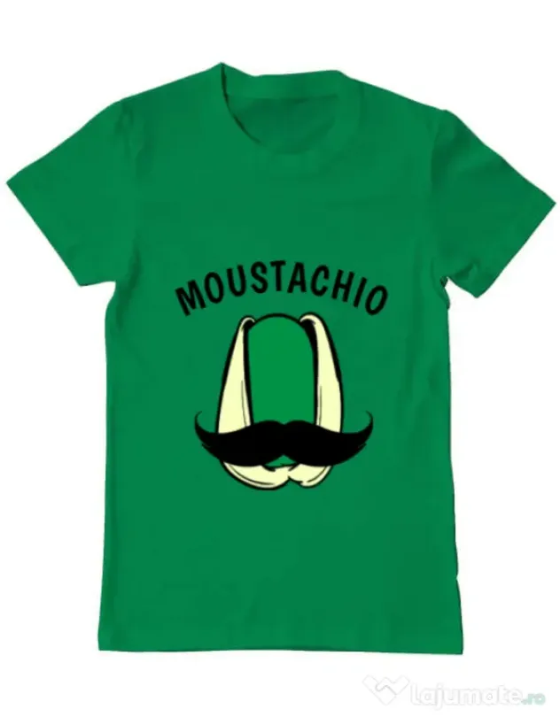 Tricou ADLER barbat Moustachio Verde mediu