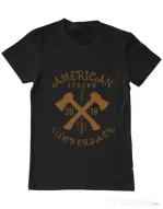 Tricou ADLER barbat American lumberjack Negru