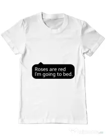Tricou ADLER barbat Roses are red Alb