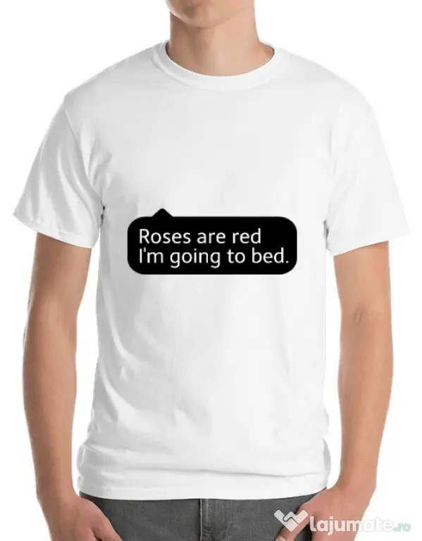 Tricou ADLER barbat Roses are red Alb