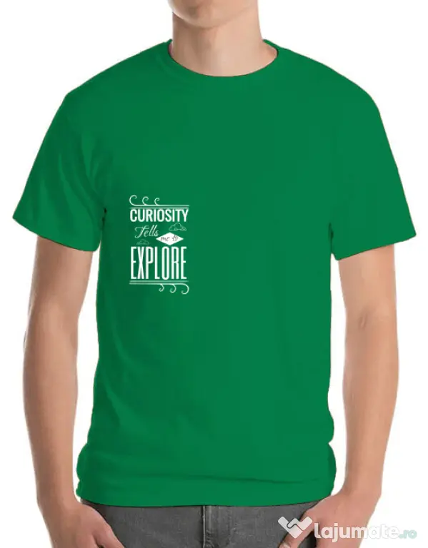 Tricou ADLER barbat Curiosity Verde mediu