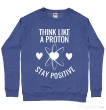 Bluza ADLER barbat Stay positive Albastru melanj