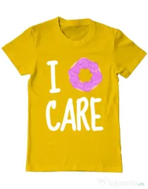 Tricou ADLER barbat I donut care Galben