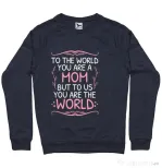 Bluza ADLER barbat You are the world Denim inchis