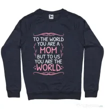 Bluza ADLER barbat You are the world Denim inchis