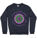 Bluza ADLER barbat C’mon inner peace Denim inchis