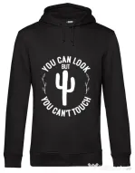 Hoodie barbat cu gluga You can’t touch Negru