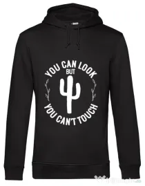 Hoodie barbat cu gluga You can’t touch Negru