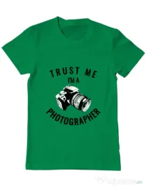 Tricou ADLER barbat I’m a photographer Verde mediu