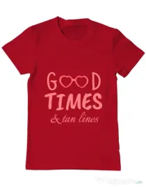 Tricou ADLER barbat Tan lines Rosu