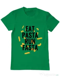 Tricou ADLER barbat Eat pasta Verde mediu