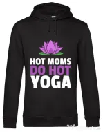 Hoodie barbat cu gluga Hot yoga Negru