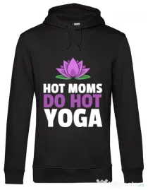 Hoodie barbat cu gluga Hot yoga Negru