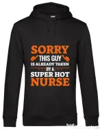 Hoodie barbat cu gluga This guy is taken Negru