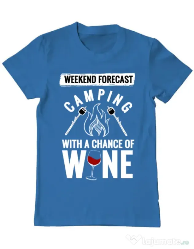 Tricou ADLER barbat Weekend forecast Albastru azuriu