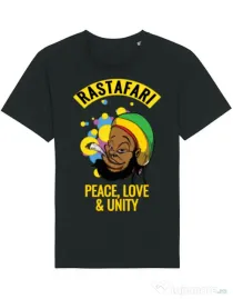 Tricou STANLEY STELLA barbat Rastafari Negru