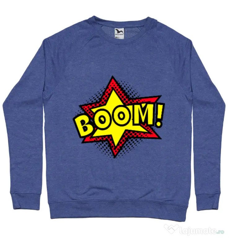 Bluza ADLER barbat Boom! Albastru melanj