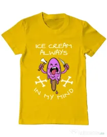 Tricou ADLER barbat Always in my mind Galben