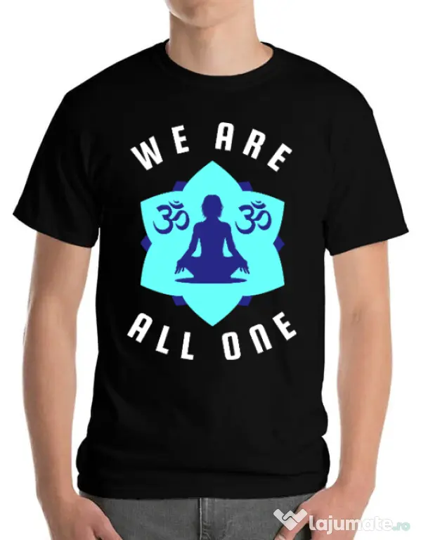 Tricou ADLER barbat We are all one Negru