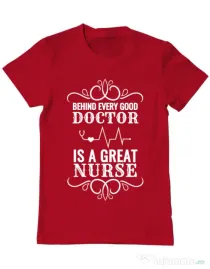 Tricou ADLER barbat Great nurse Rosu