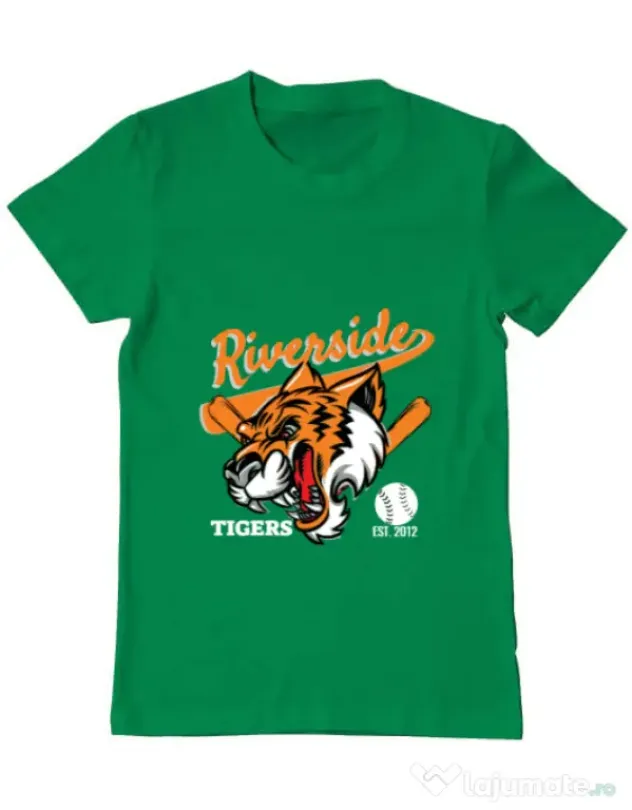 Tricou ADLER barbat Tigers team Verde mediu