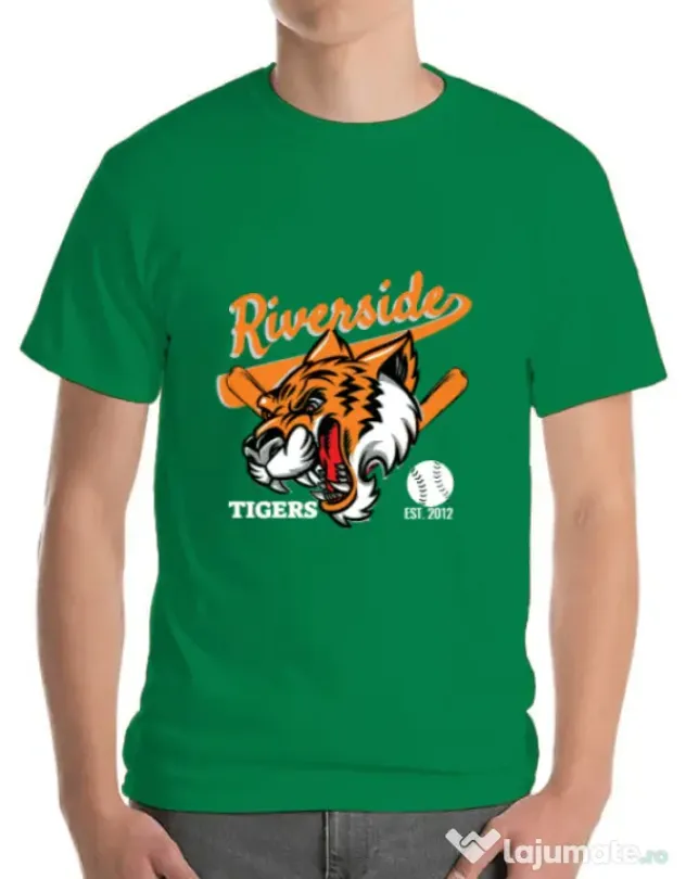 Tricou ADLER barbat Tigers team Verde mediu