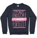 Bluza ADLER barbat I’m not bossy Denim inchis