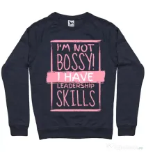Bluza ADLER barbat I’m not bossy Denim inchis