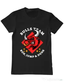Tricou ADLER barbat Run jump & dunk Negru