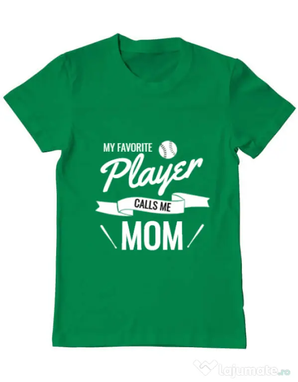 Tricou ADLER barbat My favorite player Verde mediu