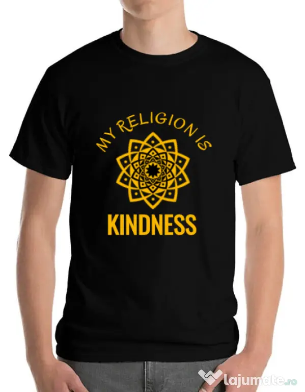 Tricou ADLER barbat Kindness Negru