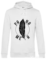Hoodie barbat cu gluga Pana mea Alb